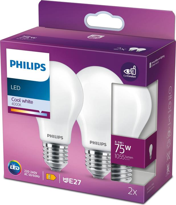Actual product image Philips Lamp (E27, 1055 lm, 2x)