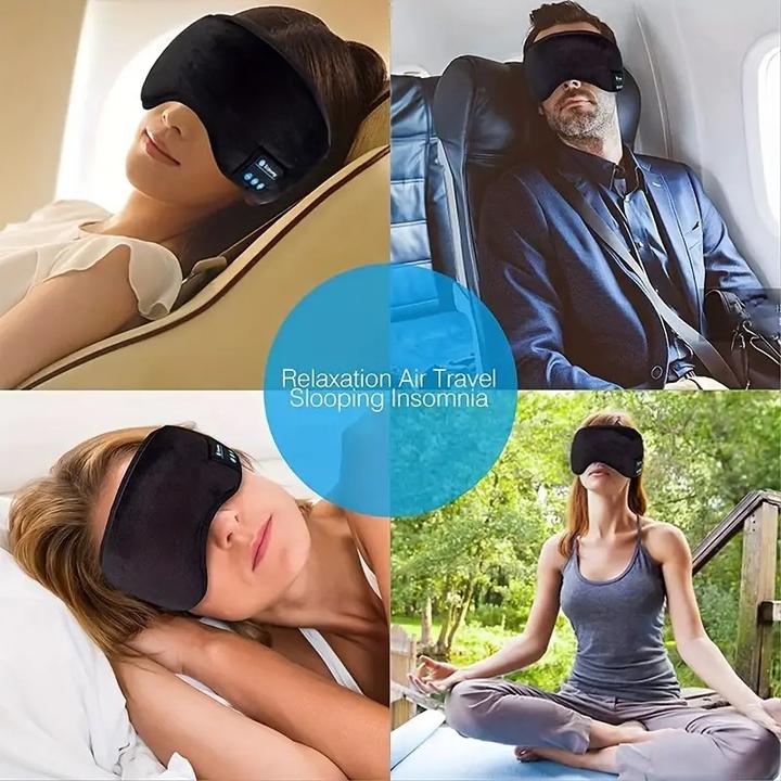 Image du produit Cbx Masque de sommeil Bluetooth avec écouteurs (Pas de réduction du bruit, 8 h, Sans fil)