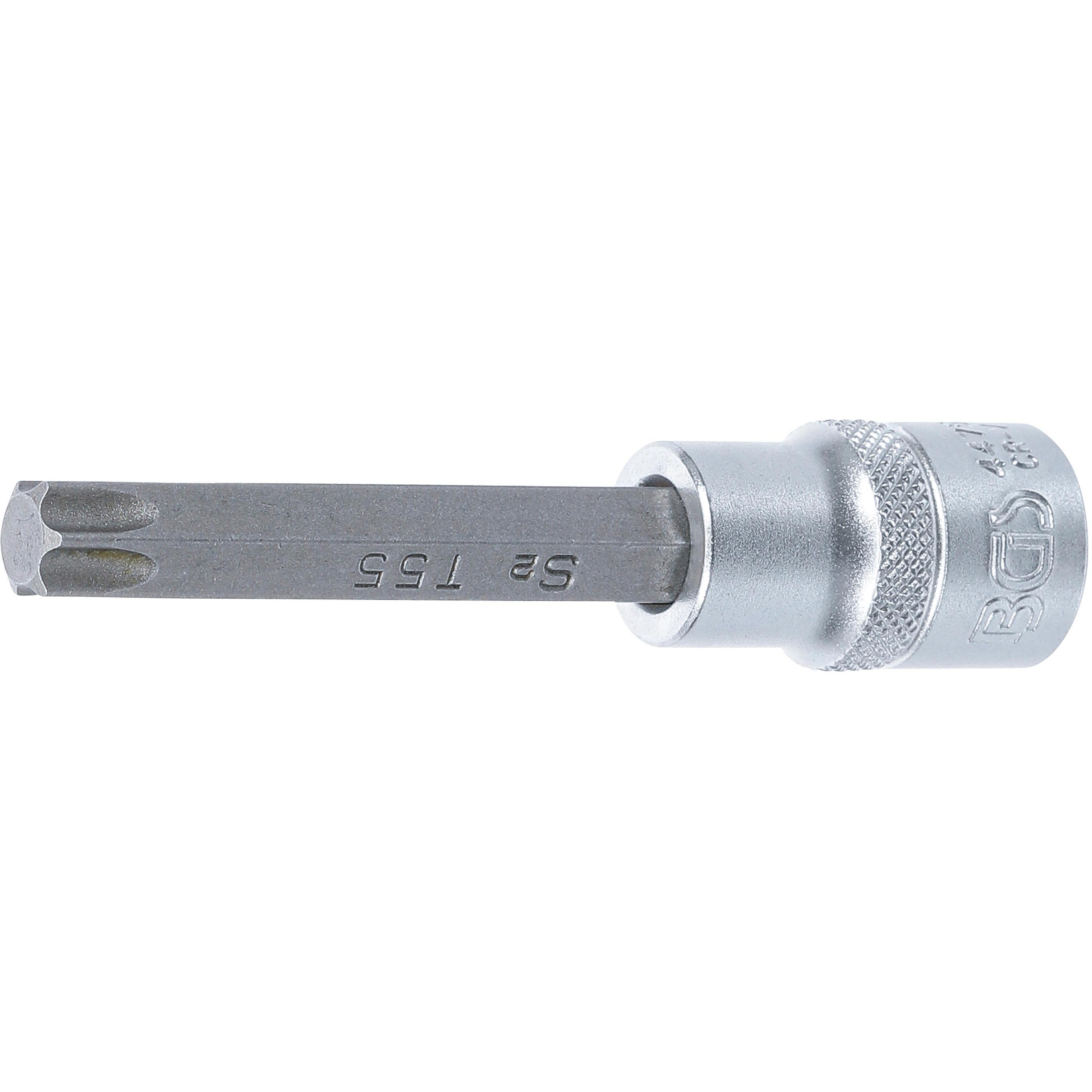 BGS, Bits, Bit-Einsatz Länge 100 mm Antrieb Innenvierkant 12,5 mm (1/2") T-Profil (für Torx) T55 (12,5 mm)