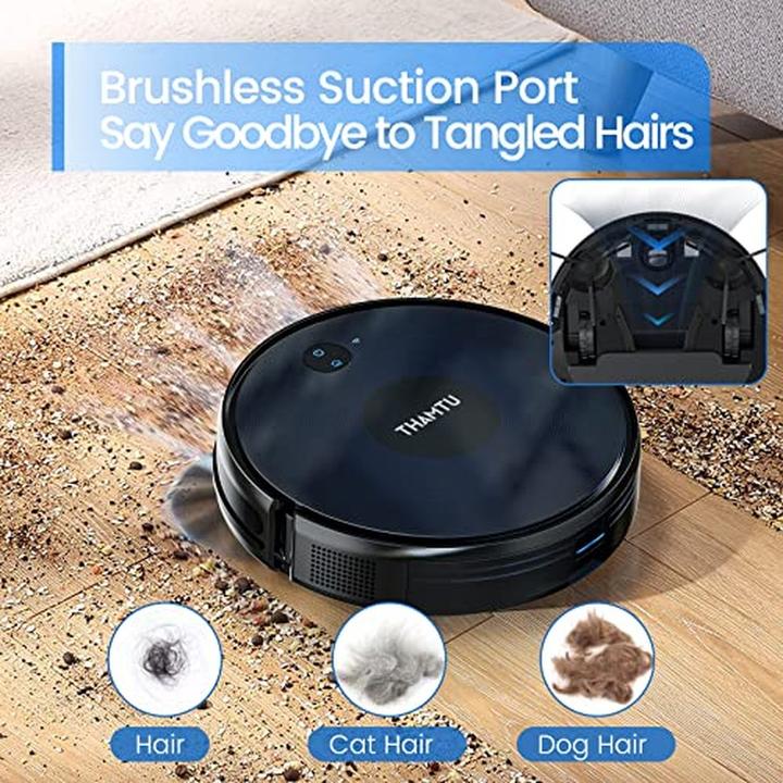 Produktbild Thamtu Roboter-Staubsauger und Wischmopp Kombi (Wischtuch)