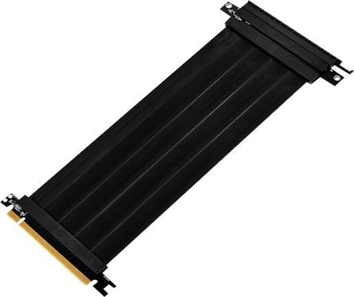 Actual product image Silverstone Riser flat cable, 22cm - black