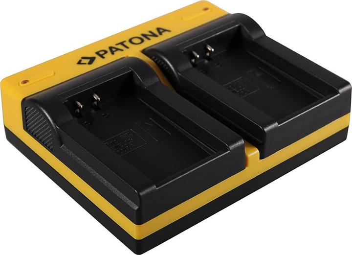 Immagine prodotto Patona Caricabatterie doppio per Nikon EN-EL20 1 J1 J-1 V3 V-3 incl. cavo Micro-USB (Caricabatterie per fotocamere)