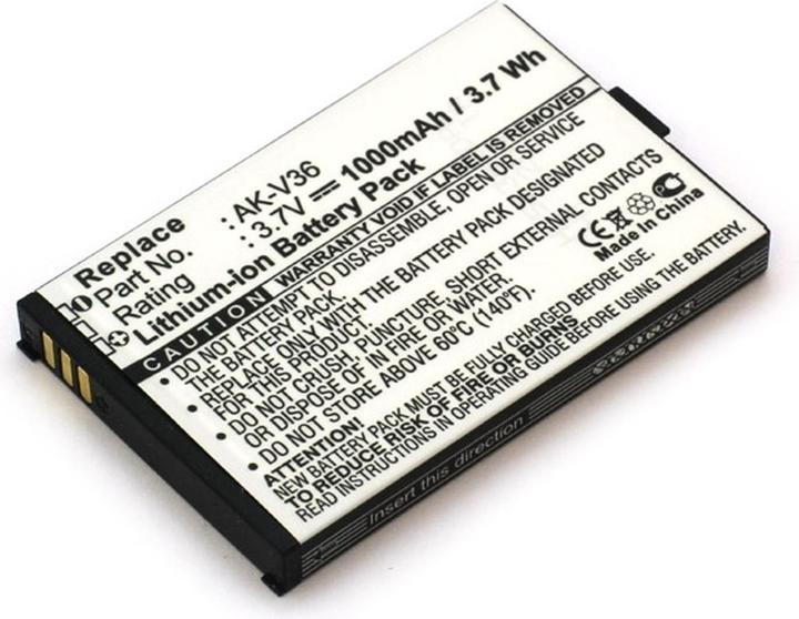 Immagine prodotto AGI 13184 - Batteria - Nero - Bianco - Ioni di litio (Li-ion) - 1000 mAh - 3,7 V - 56 mm (Codici a barre 1D)