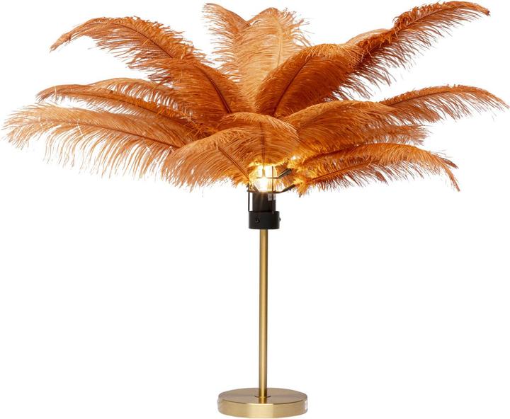 Image du produit Kare Design Lampe de table Feather Palm Rusty Red 60cm (E27)