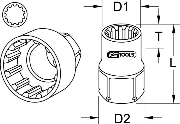 Produktbild KS Tools 916.4064 (14 mm)