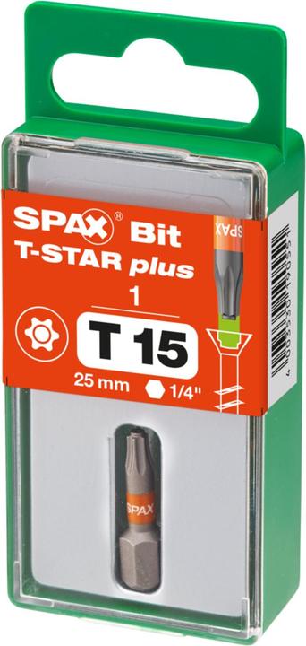 Produktbild Spax BIT T-STAR PLUS T15 25mm S