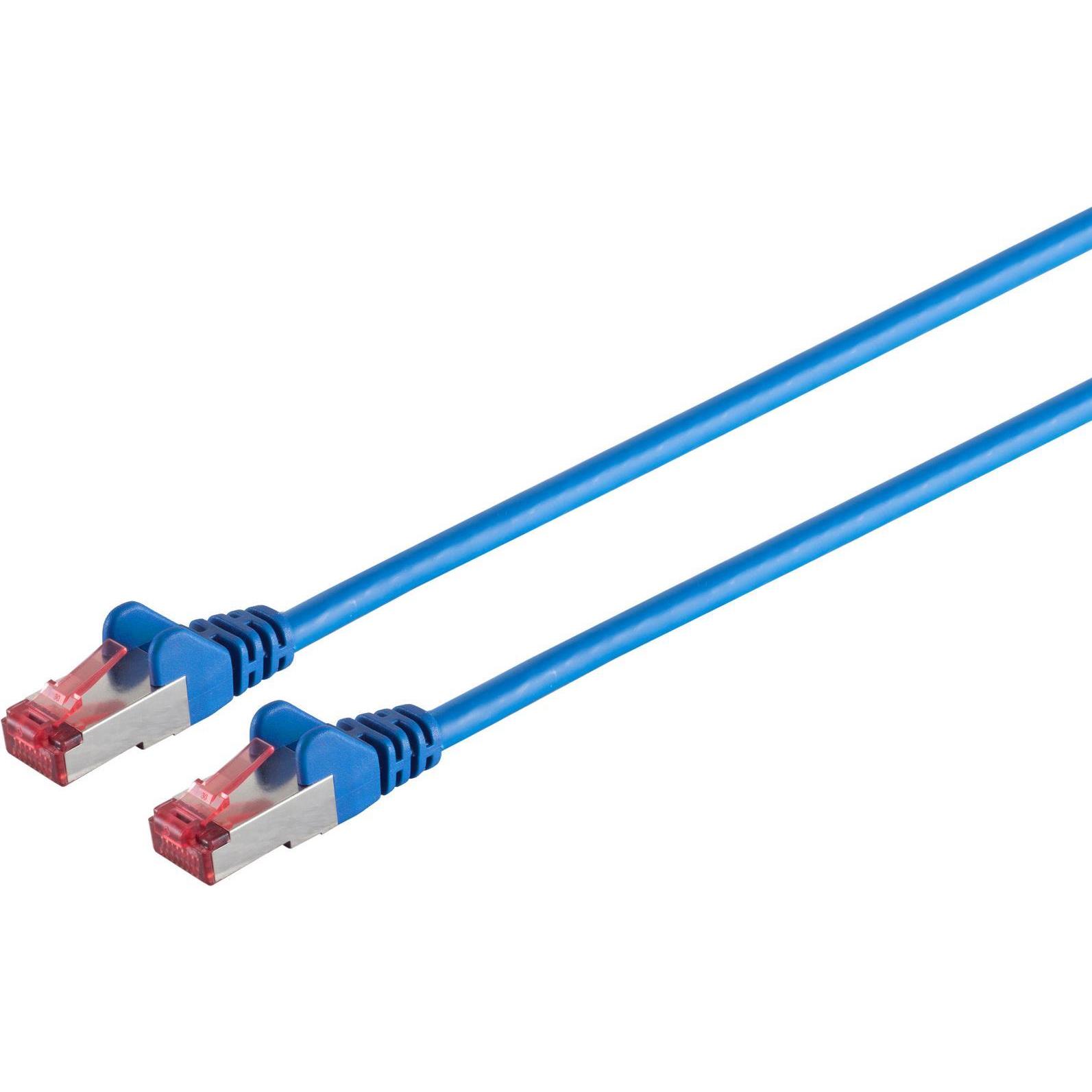 Shiverpeaks Netzwerkkabel-Patchkabel, cat 6A, S/FTP, PIMF, Halogenfrei, GHMT-ZERTIFIZIERT, blau, 10,0m (CAT6, 10 m), Net...