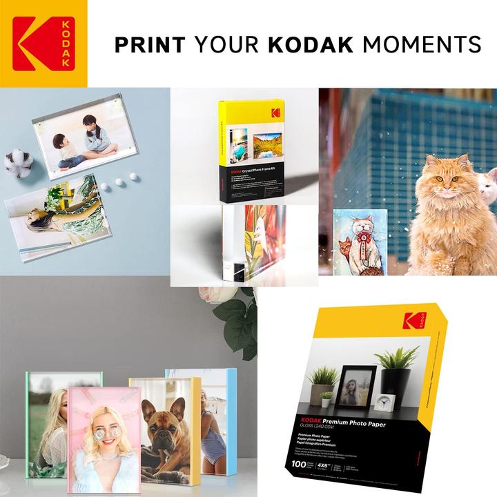 Immagine prodotto Kodak Carta fotografica 230g 11,8 mil lucida 4/6x100 (9891164) (230 g/m², 10 x 15 cm)