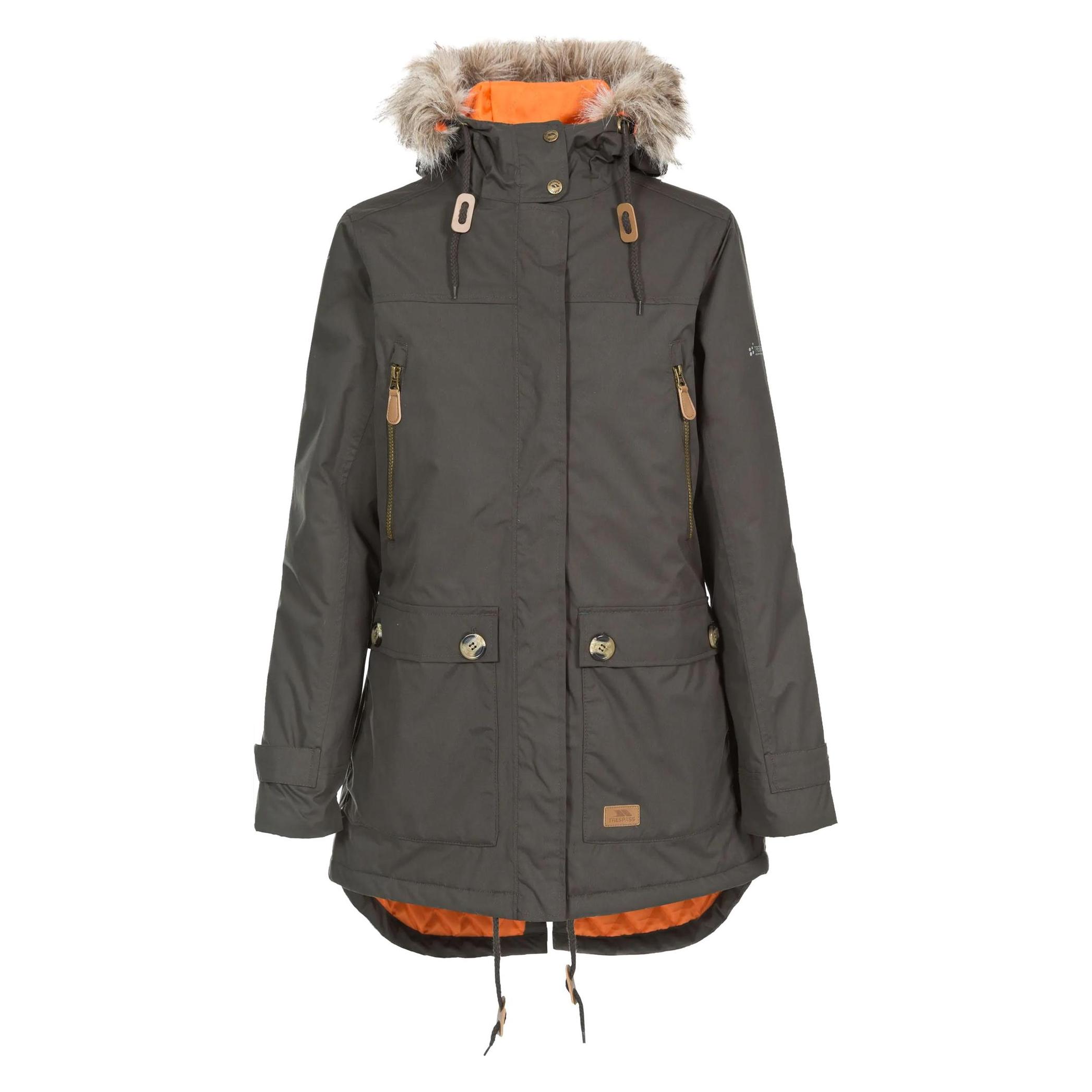 Trespass, Damen, Outdoorjacken, Clea Parka Wasserfest (L), Grün, L