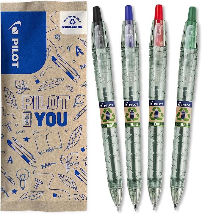 Produktbild Pilot B2P Ecoball (Rot, Blau, Grün, Schwarz, 4 x)