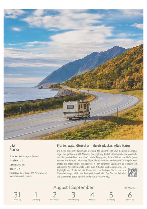 Produktbild Harenberg Campinglust Wochen-Kulturkalender 2026 - 53 unvergessliche Touren (Spezial)