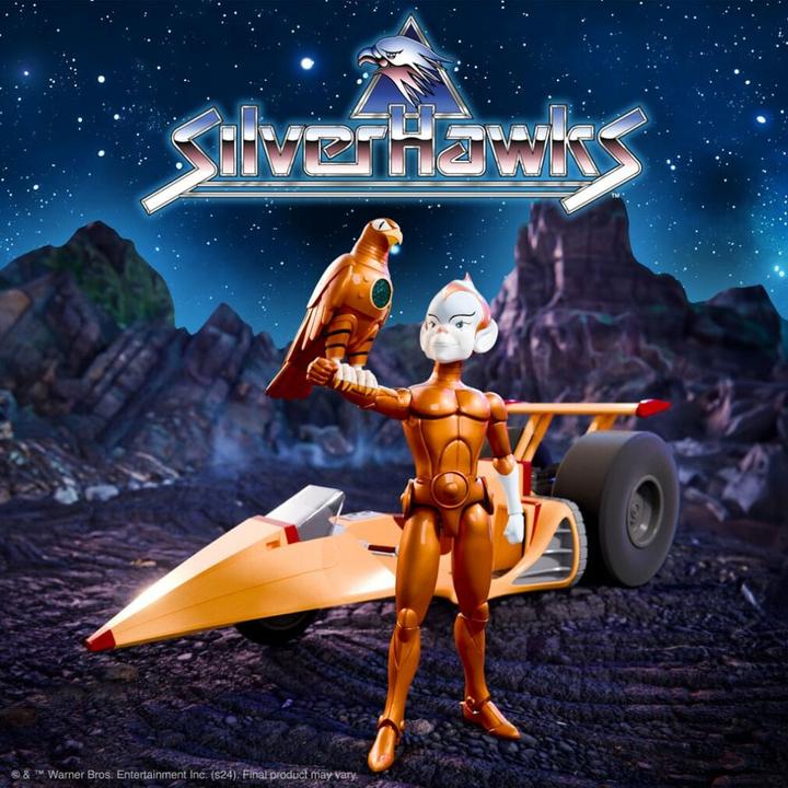 Actual product image Super7 SilverHawks Ultimates vehicle Wave 5 Space Racer 18 cm