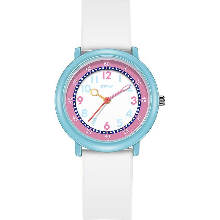 VR Shinecon, Armbanduhr, Kinderuhr Modell Flex, Weiss, Weiss