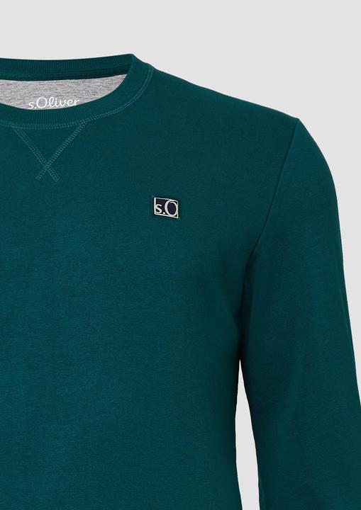 Produktbild s.Oliver Sweatshirt Sweatshirt aus Baumwollmix mit Crew Neck (XXL)
