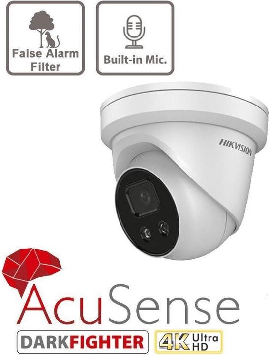 Produktbild Hikvision DS-2CD2383G2-IU(2.8MM)(BLACK) (3840 x 2160 Pixels)