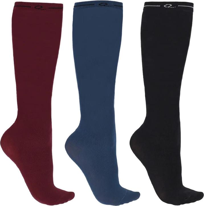 Actual product image Qhp Pack of 3 pairs of riding socks (39, 42)