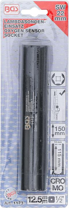 Produktbild BGS Lambdasonden-Einsatz Antrieb Innenvierkant 12,5 mm (1/2") SW 22 mm