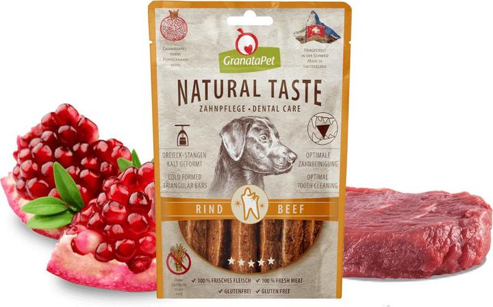 Produktbild Granatapet Natural Taste Dental Care Rind (Adult, 1 Stk., 70 g)