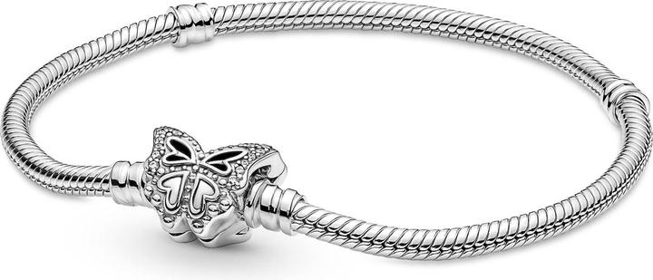 Immagine prodotto Pandora Bracciale a catena di serpente con chiusura a farfalla Moments (21 cm, Argento 925)