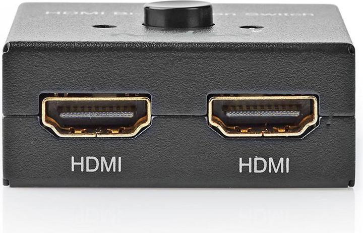 Produktbild Nedis HDMI T Schalter 3-Port Port(s) 1x HDMIT Eingang / 2X HDMIT Eingang 1x HDMIT Ausgang / 2X HDMIT