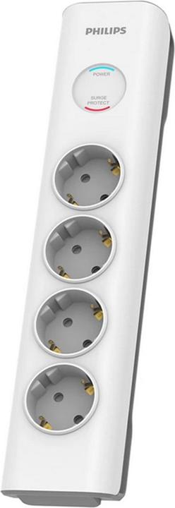Produktbild Philips Surge protector SPN7040WA/58, 4 Outlets, power cord, 600 joules of surge protection (4x, CEE 7/3, 2 m)
