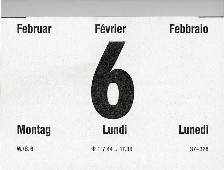 Produktbild Biella Abreisskalender Tag