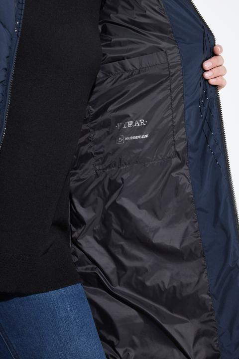 Actual product image Ulla Popken HYPRAR Tonal Print Quilted Vest (58)