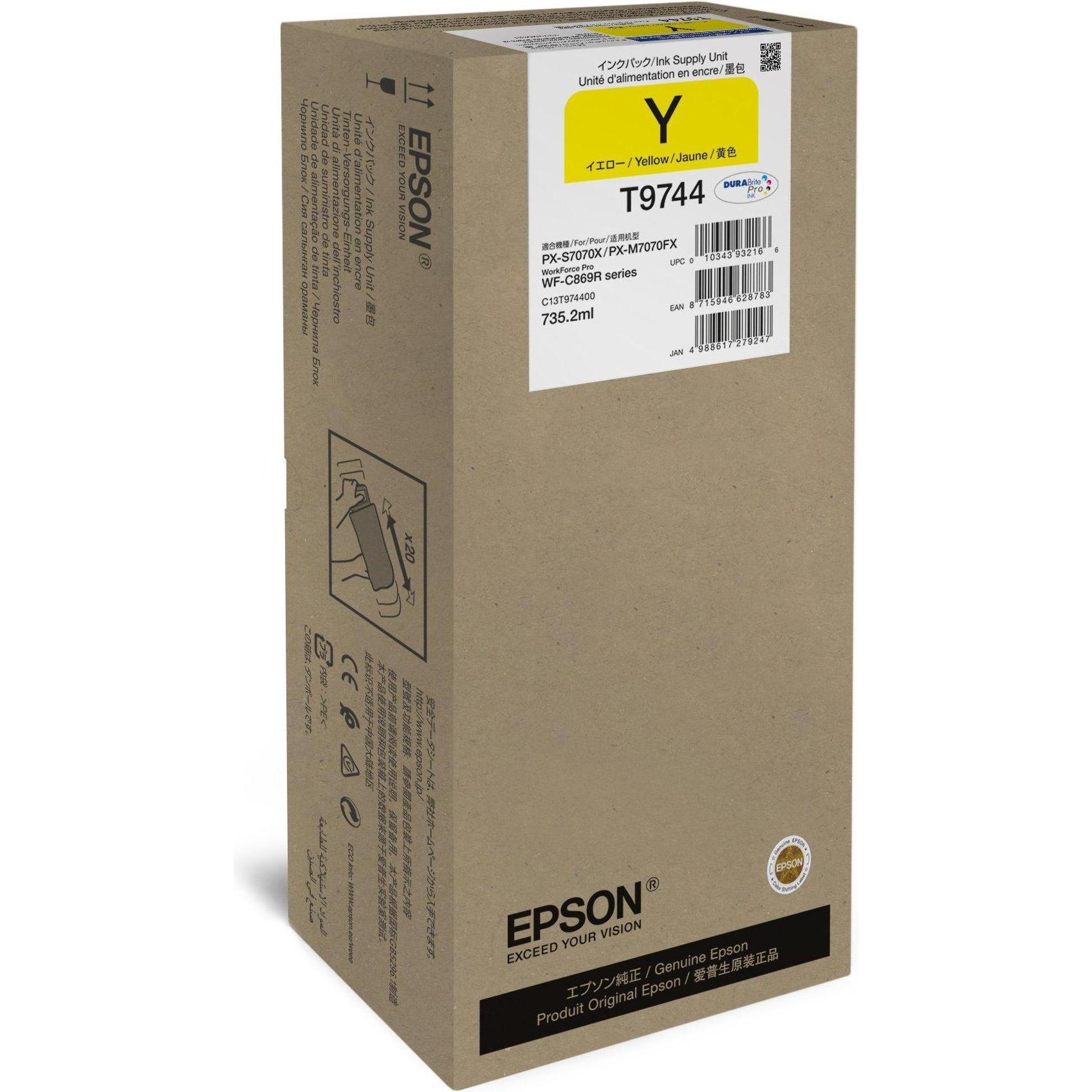 Epson, Cartucce, Serbatoio d'inchiostro 84.000 pagine WF-C869R (Y)
