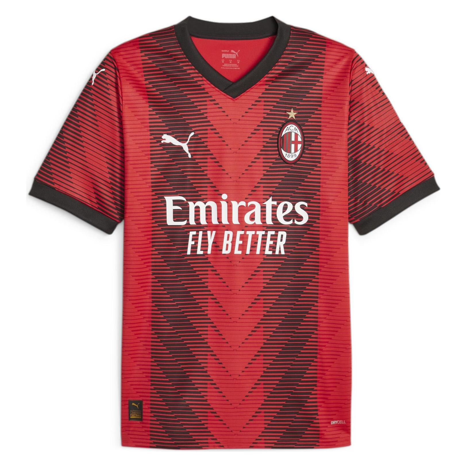 Puma, Herren, Fussballtrikot, Acm Home Jersey Replica (L), Rot, L