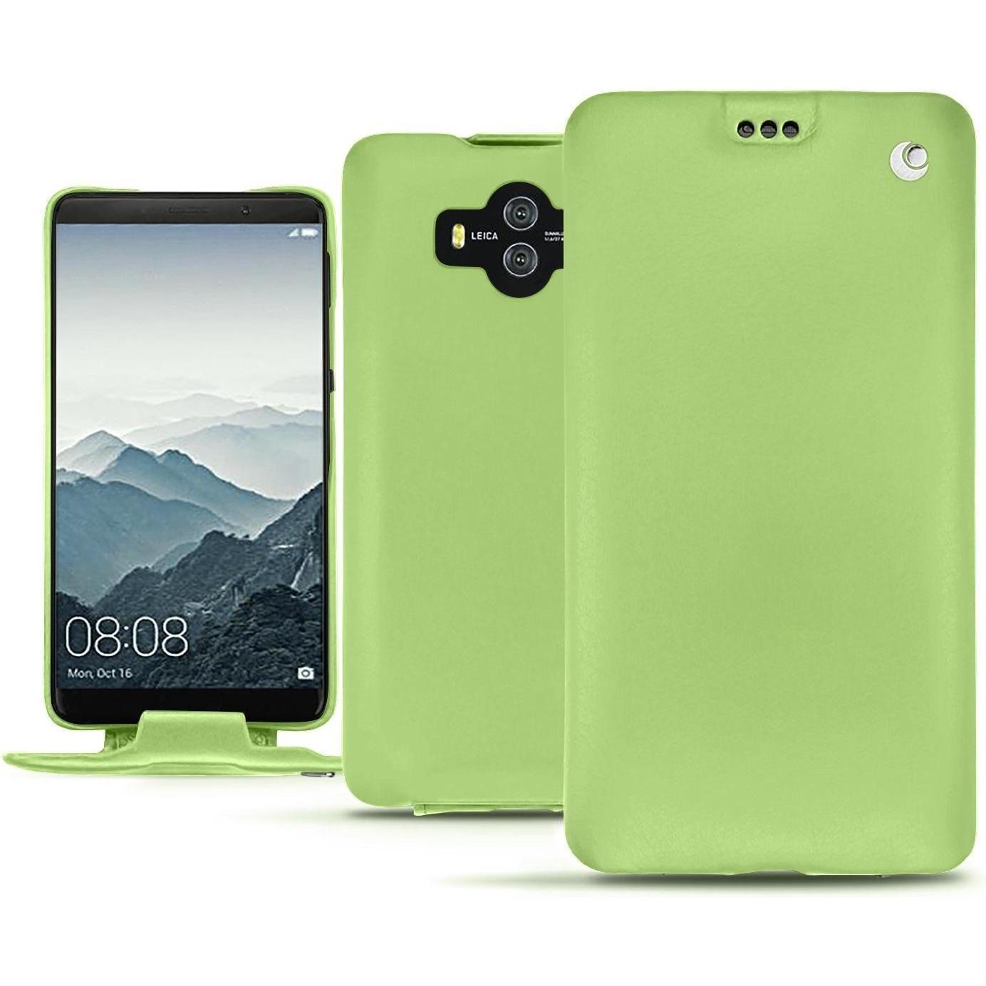 Thumbnail - Noreve Lederschutzhülle vertikal (Huawei Mate 10), Smartphone Hülle, Grün