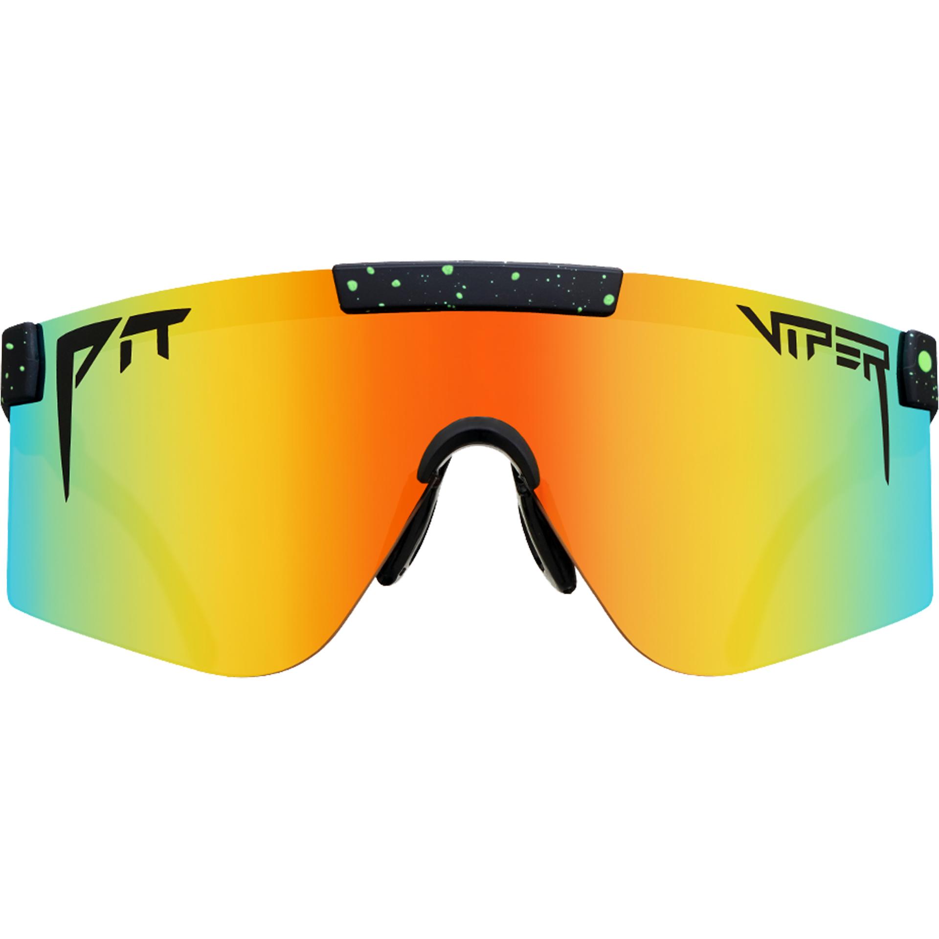 Pit Viper, Herren, Sportbrille, The Monster Bull Polarized (Black, Blue), Schwarz