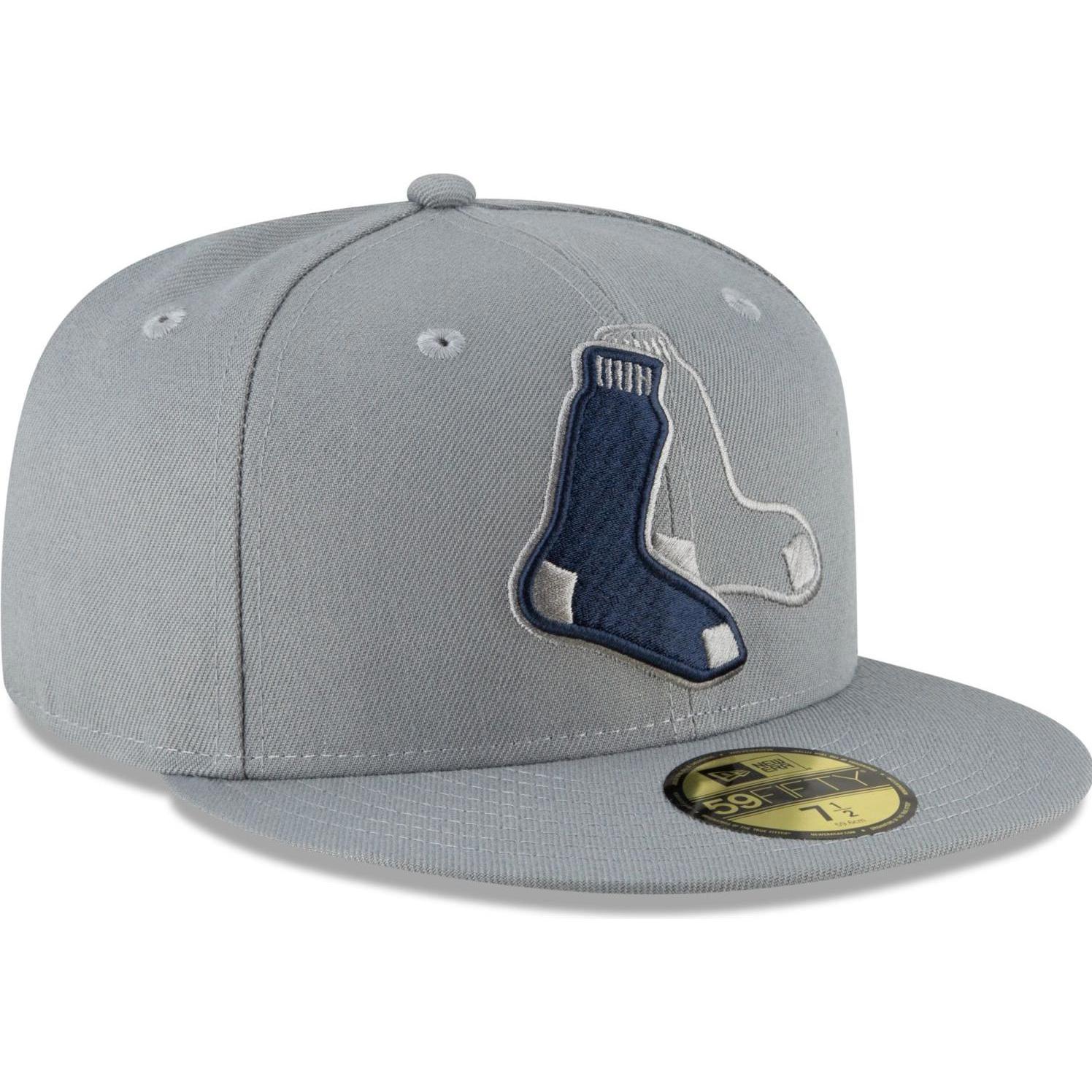 New Era, Herren, Cap, 59Fifty Fitted Cap - STORM Boston Red Sox - 6 7/8, Grau, (6 7/8)