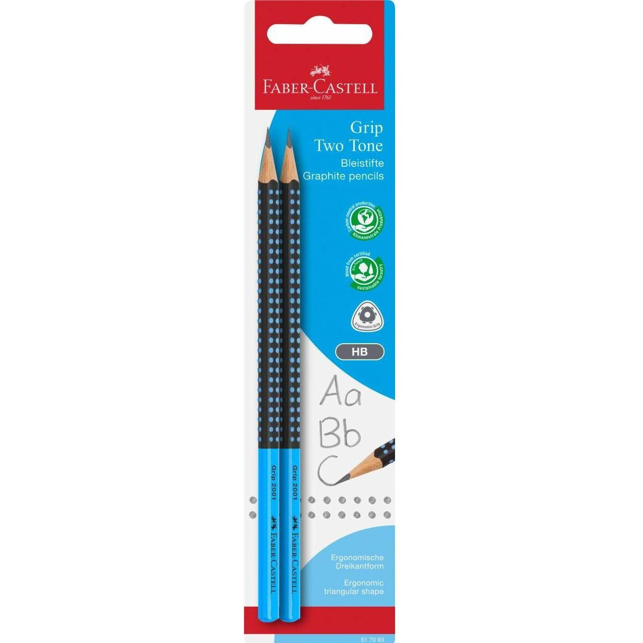 Faber-Castell, Bleistift, Grip (0.70 mm, B, 2 x)