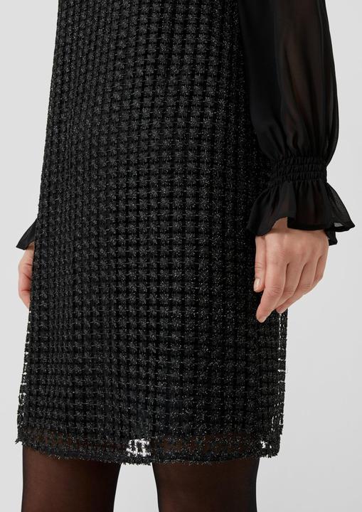Image du produit s.Oliver Kleid Langarm-Kleid aus Häkelspitze mit Glitzergarn (44)