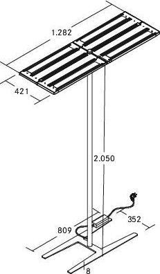 Produktbild Brumberg BRUM LED-Stehleuchte