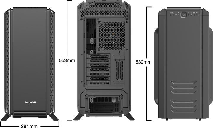 Produktbild be quiet! Silent Base 801 Window (ATX, E-ATX, mATX, Mini-ITX)
