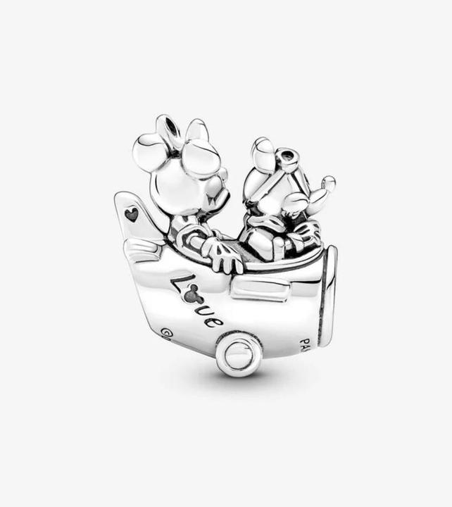 Image du produit Pandora Charm Disney Mickey Mouse & Minnie Mouse avion (Argent sterling 925)