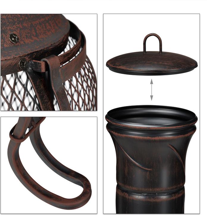 Produktbild Relaxdays Aztekenofen