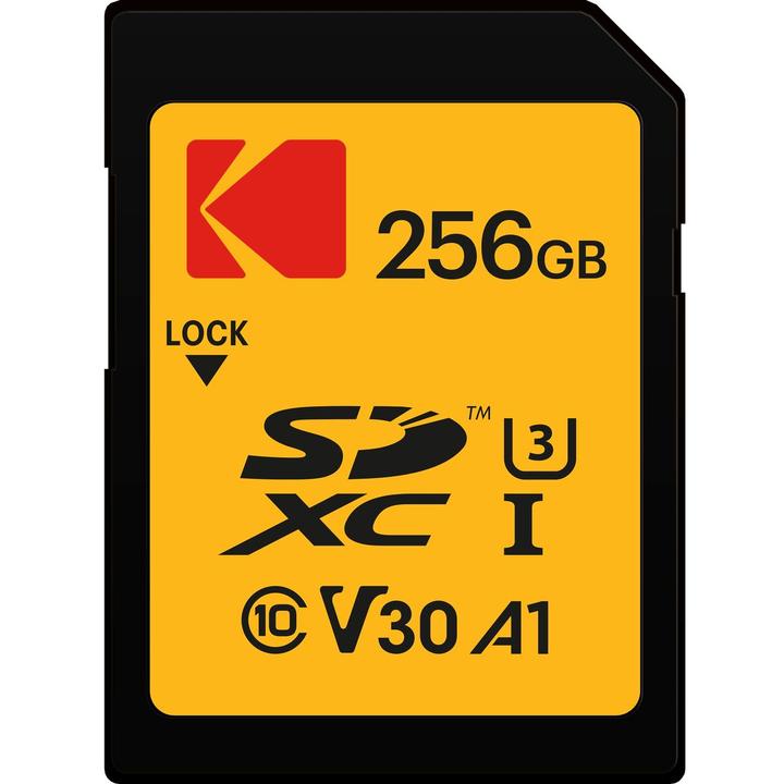 Actual product image Kodak SD 256GB UHS-I U3 V30 Ultra (256 GB, SDXC, U3, UHS-I)