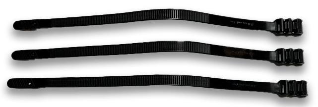 Actual product image HellermannTyton Cable tie. black Robusto 942 9x260mm (Plastic cable ties, 260 mm, 3 pcs.)