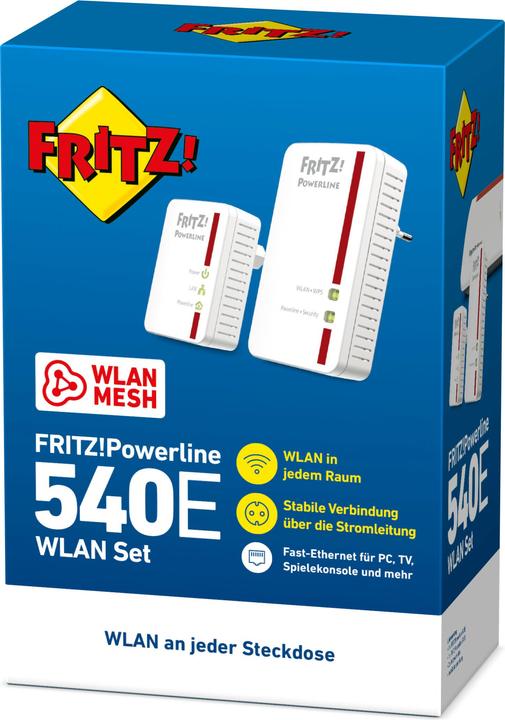 Produktbild AVM FRITZ!Powerline 540E (500 Mbit/s)