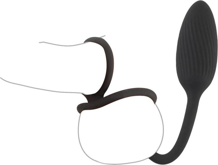 Actual product image Rebel Cock and Ball Ring with a RC Butt Plug (4.30 cm)