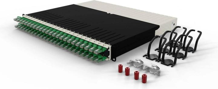 Produktbild PATCHBOX one / 8RU / Cat 6A, UTP, 0.8 m, Grün (CAT6a, 0.80 m)