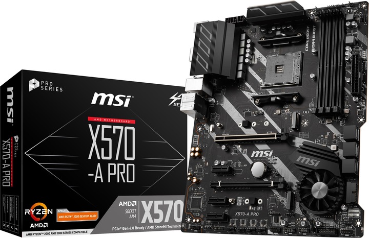 Actual product image MSI X570-A PRO (AM4, AMD X570, ATX)