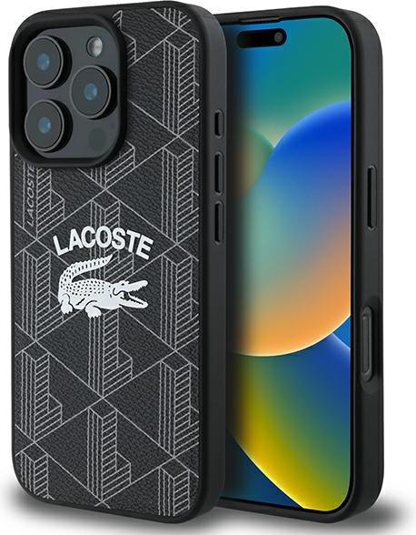 Lacoste LCHMP16LPIGK iPhone 16 Pro 6.3" czarny/black hardcase Monogram Vintage Logo MagSafe (Apple iPhone 16 Pro)