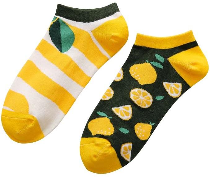 Actual product image Musthaves Knöchelsocken Grösse 38 - 45 cm - Zitrone (38 - 45)