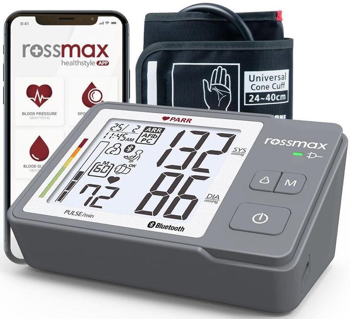 Immagine prodotto Rossmax Misuratore di pressione digitale (Sfigmomanometro per braccio)