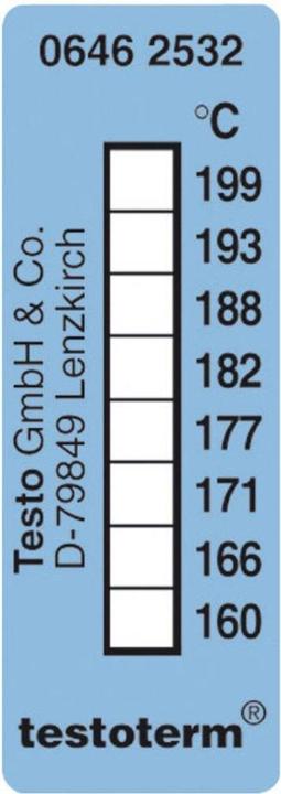 Actual product image Testo Temperature strip +160 - +199°C