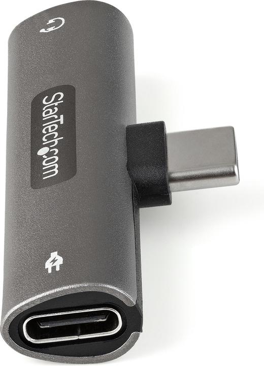 Produktbild StarTech USB-C Audio- & Ladeadapter - USB-C Audio Adapter mit -TRRS-Kopfhörer-/Headset-Buchse und USB-Typ-C (USB-C, 3.5mm Klinke, USB-C)