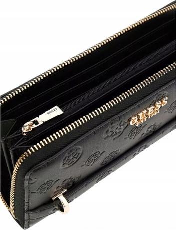 Produktbild Guess Zarela Slg Grosse Damen-Geldbörse mit Reissverschluss, Schwarz
